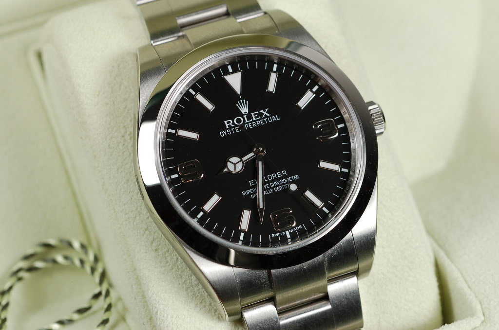 Replica Rolex Explorer 36mm Stainless Steel Black Face